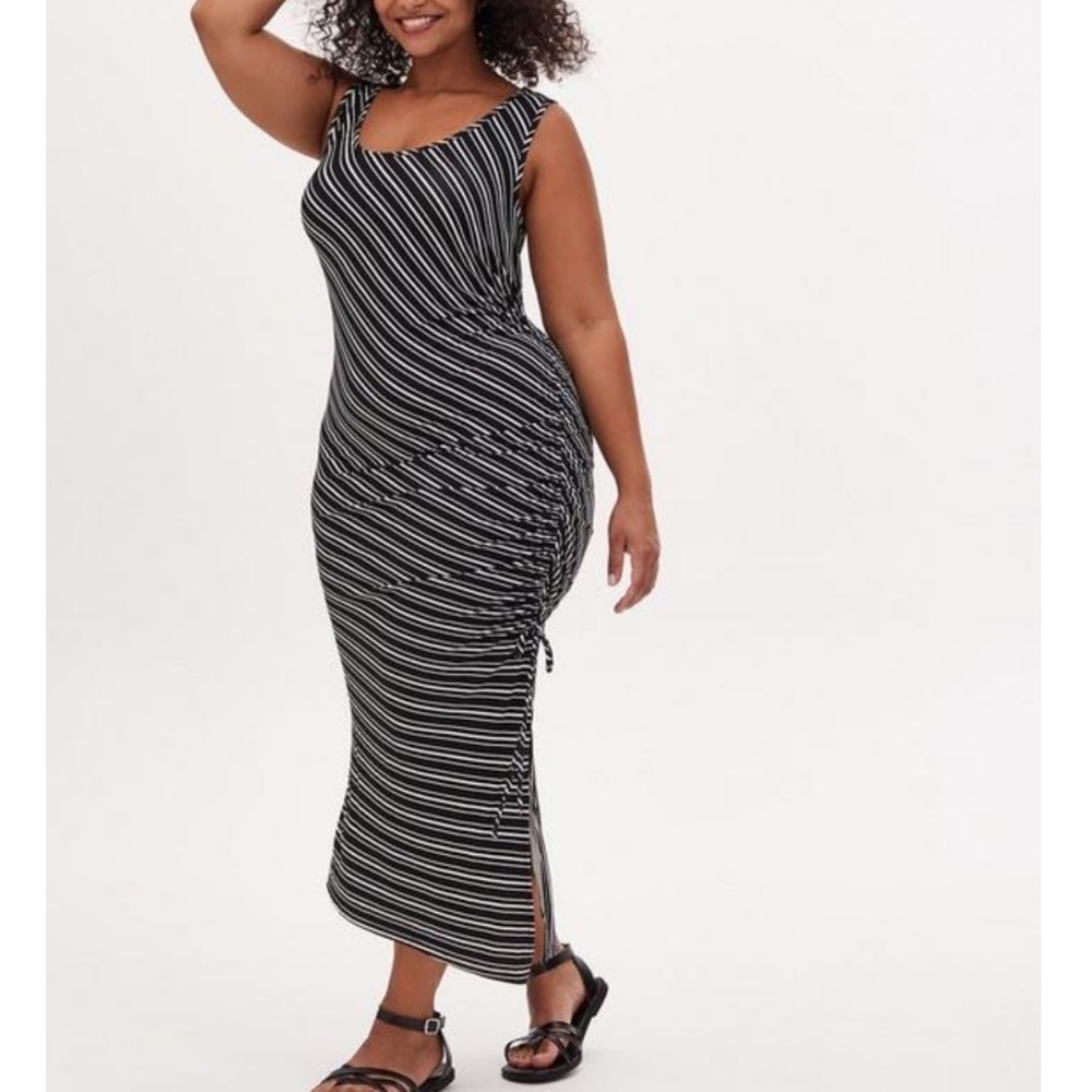 Torrid Midi Super Soft Asymmetrical Dress